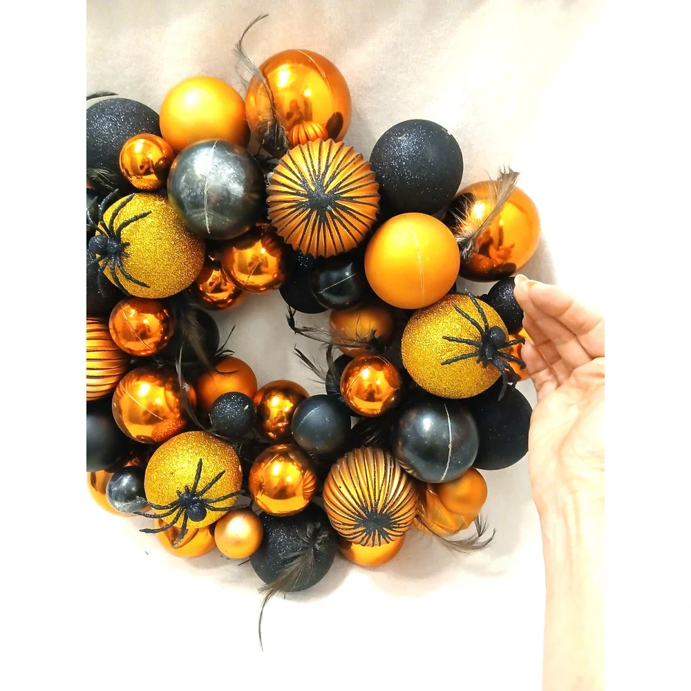 Spider Wreath Halloween Large 18